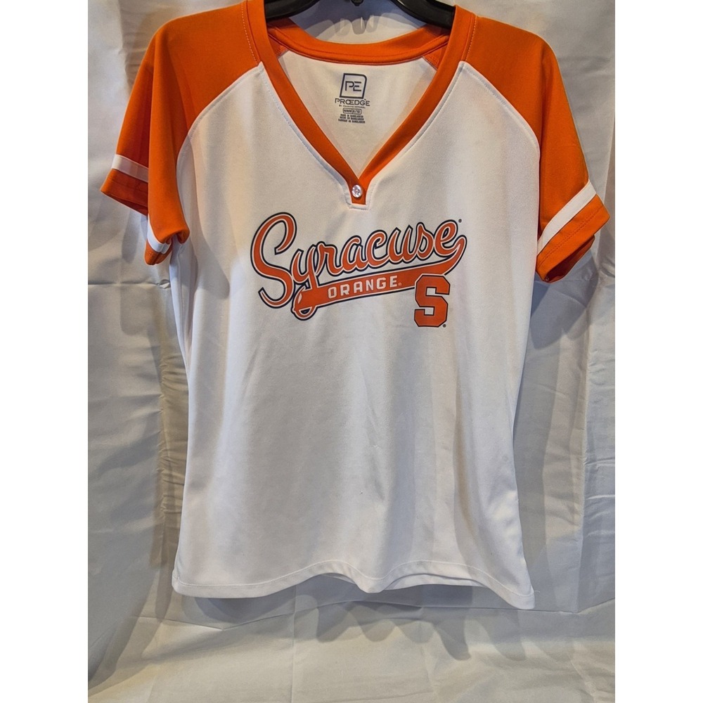 Proedge Syracuse University Women's Jersey Medium M 8/10 White Orange Ncaa